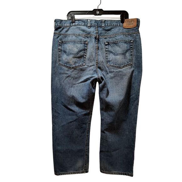 Chaps Jeans Men’s 38x27 Blue Straight Fit Denim - Picture 2 of 4